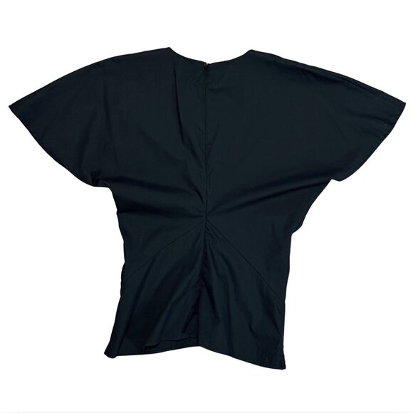 244. Soeur Embrun Midnight Blue Blouse Cotton $295 EUC Sz 36 - Picture 4 of 5
